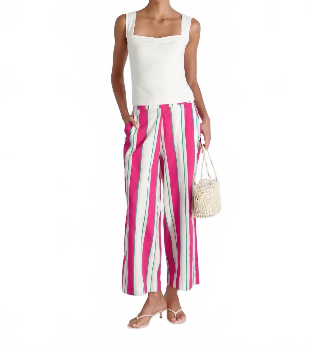 NEW FRENCH CONNECTION alexis pop havana crop pants in multicolor
